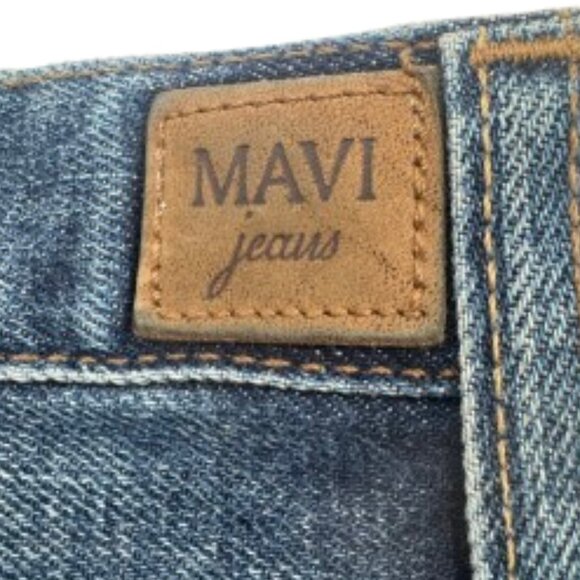 Mavi Jeans Womens Relaxed Flare Low Rise Medium Wash Denim Size 35W - Picture 3 of 7